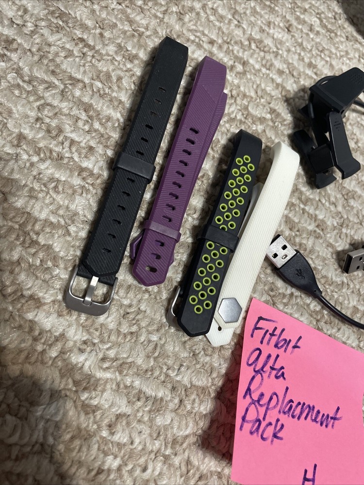 Fitbit ALTA Replacement Parts Pack! X2 Chargers X4 Bands!