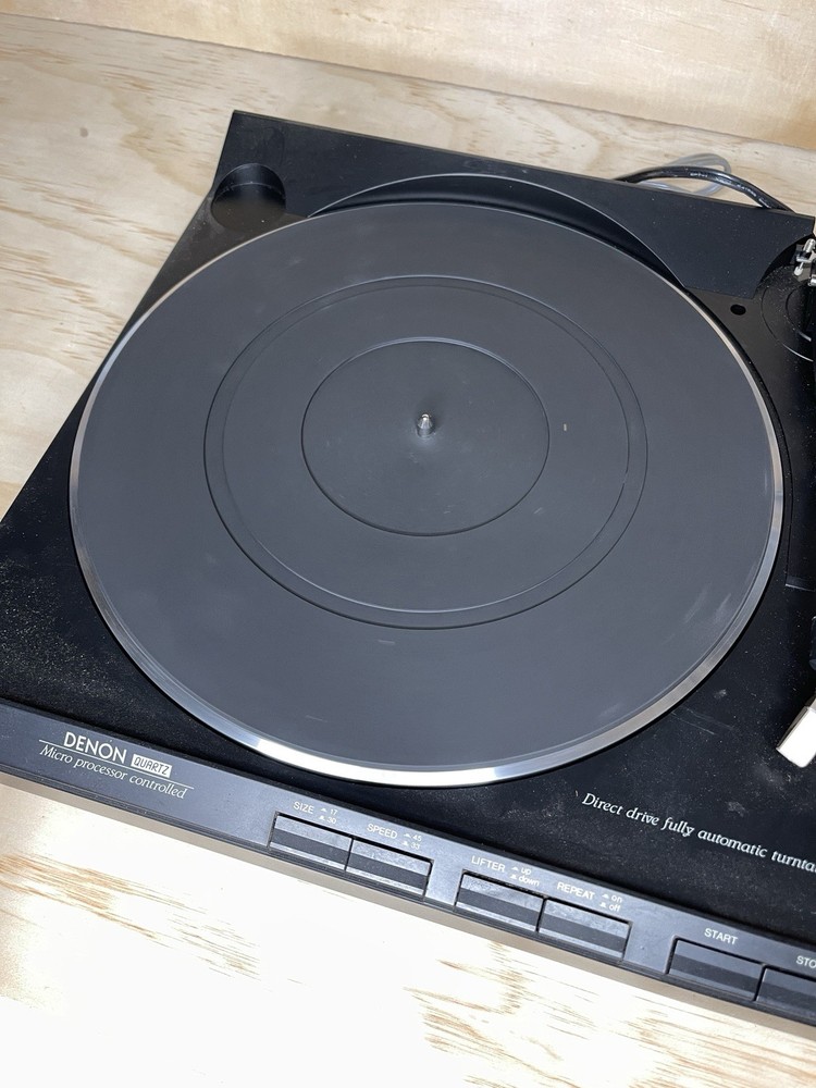 Denon DP-7F Direct Drive Fully Automatic Turntable w Manual Box