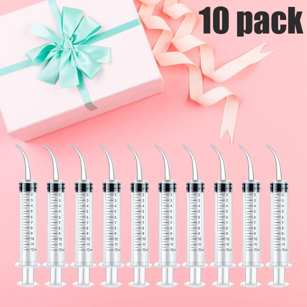 Plastic Syringe for Scientific Labs 10 Pack Measuring Syringe Tools Dispensing M