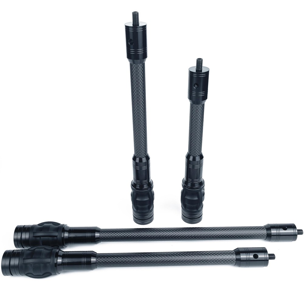 Carbon Archery Bow Stabilizer Single Side Adjustable V-Bar Mount Quick Discon...