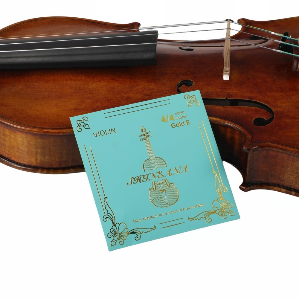 Violin Strings Full Set, Violin Strings Replacement, Carbon Steel Core, Mediu...