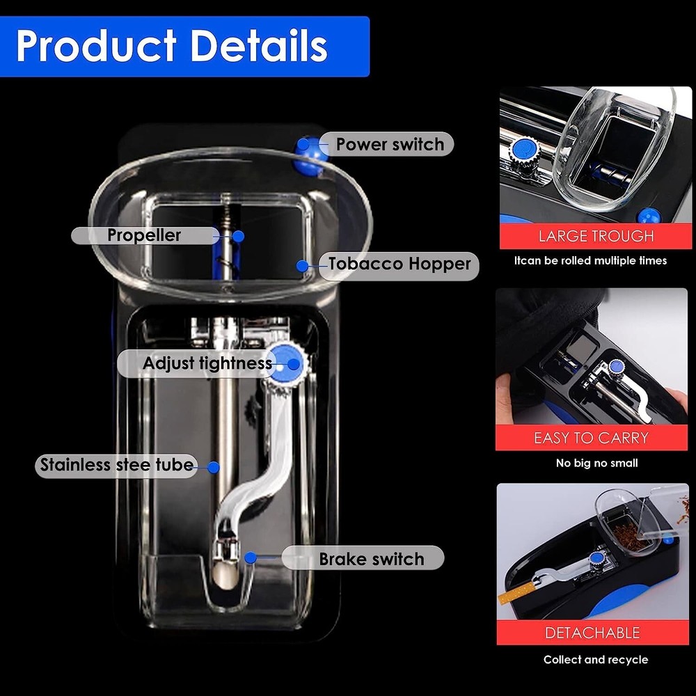 Effortlessly Craft Perfect Cigarettes with our Automatic Electric Cigarette Roll
