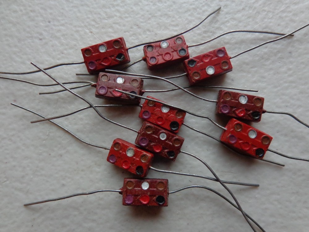 10PCS VINTAGE   EL MENCO   Silver Mica  Capacitor