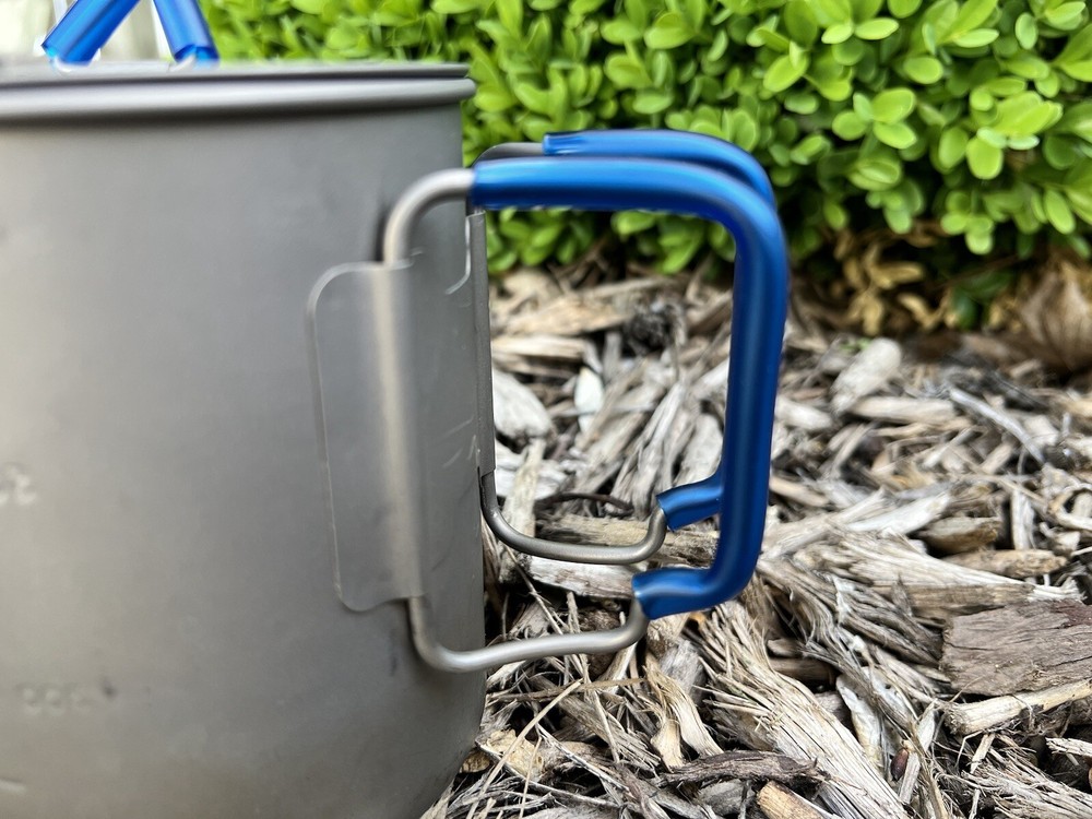 Titanium Pot Silicone Handle Modification (Blue)