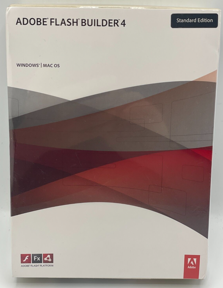 ADOBE FLASH BUILDER 4 Software MAC OS & WINDOWS Full Retail Factory Sealed