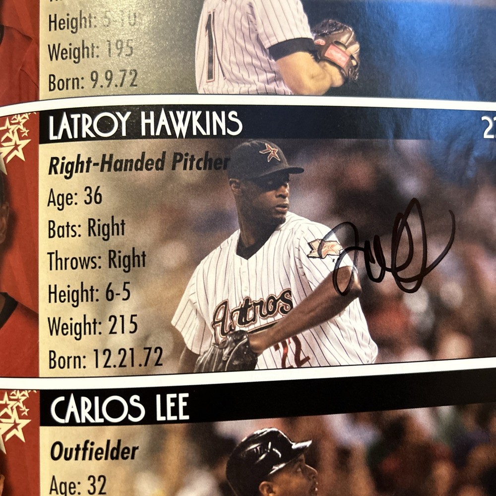 2009 Houston Astros Program with Autographs