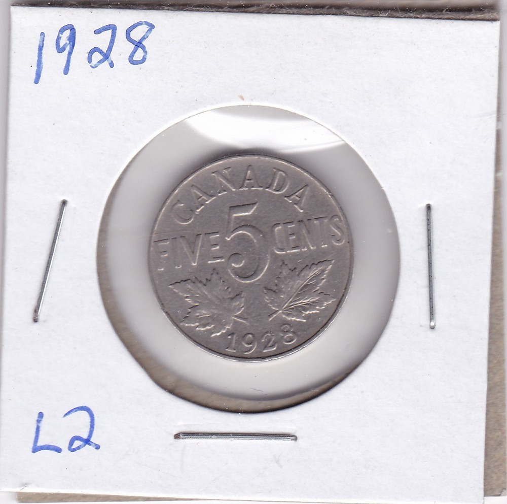 1928 Canada 5 Cents L2