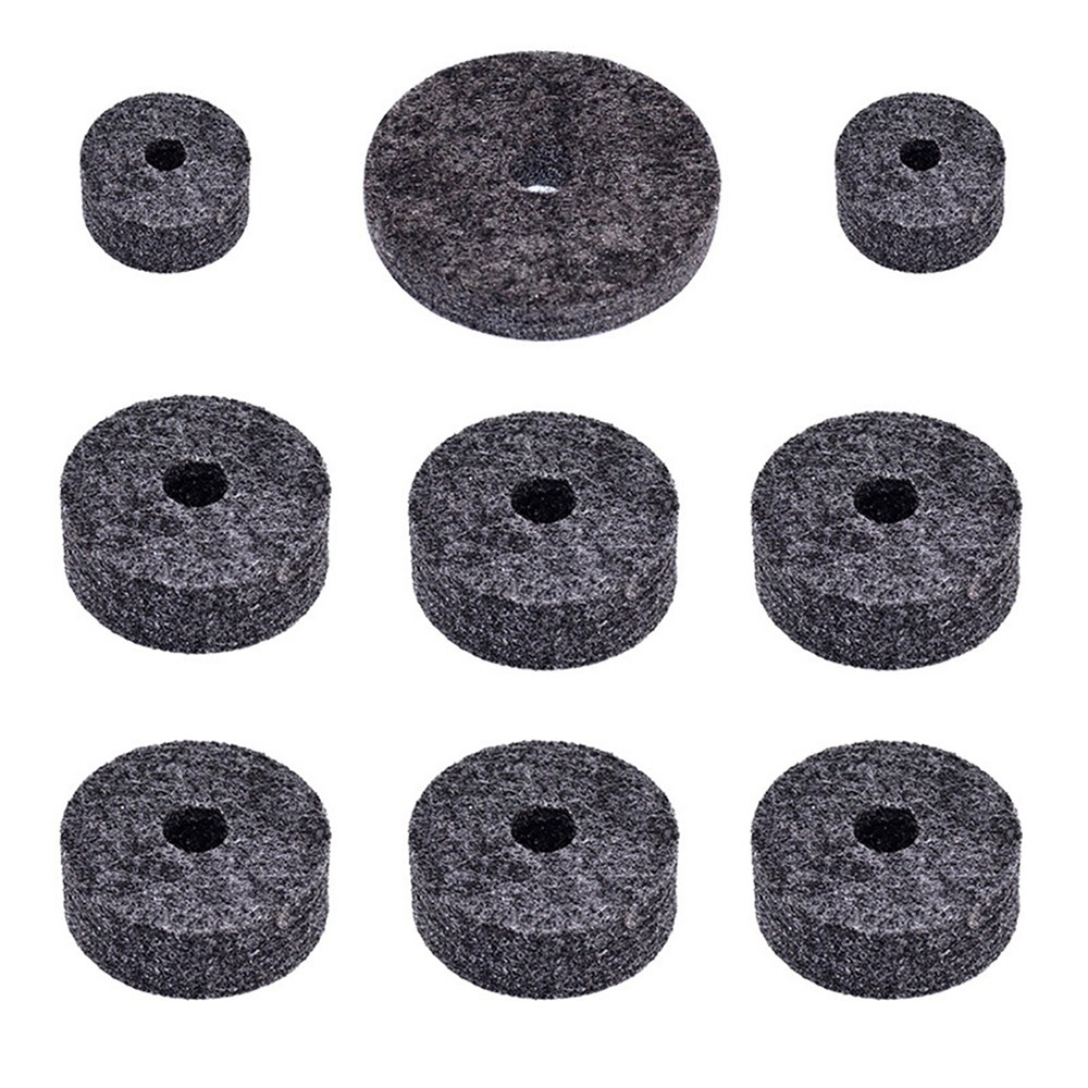 18pcs Drum Replacement Felt Pad/Wing Nut/Cymbal Sleeve Base for Drum Set Kits
