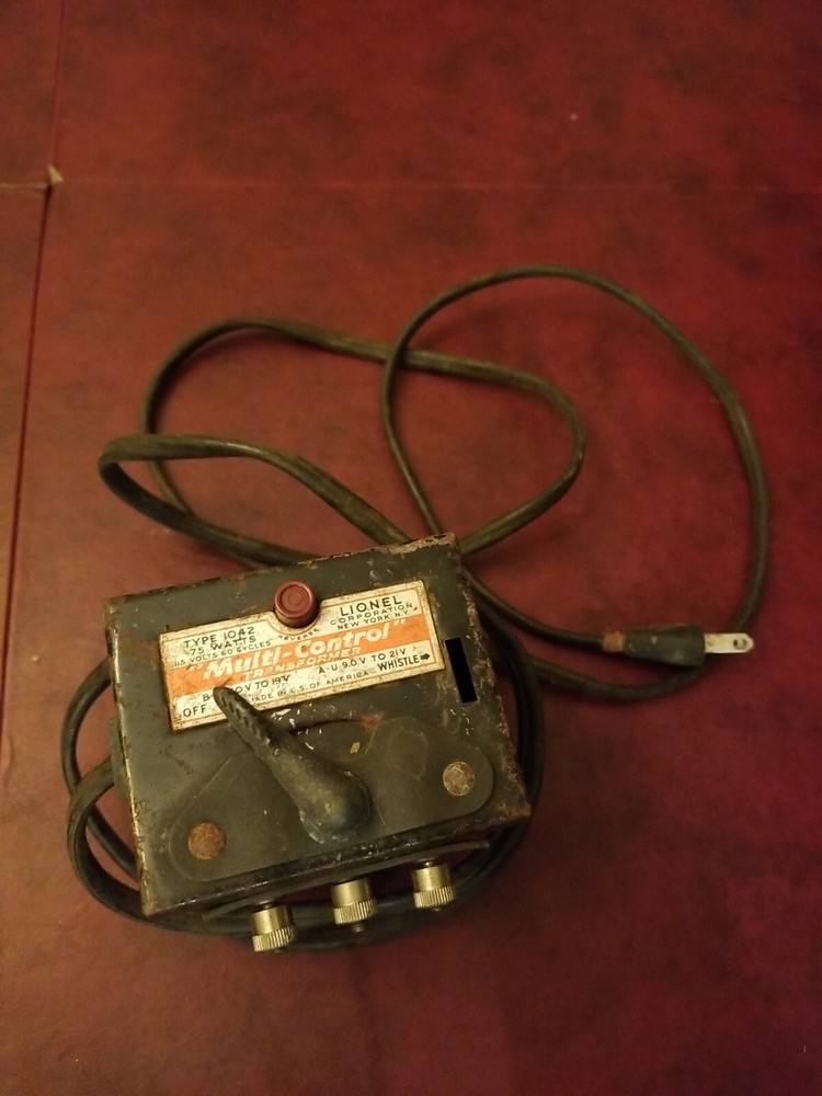 Lionel Type 1042 Multi Control Transformer 75 Watts. Untested