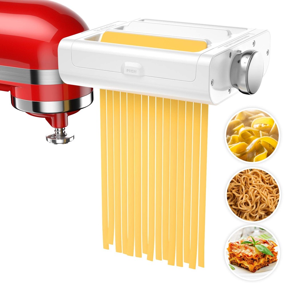 Pasta Maker Attachment for KitchenAid Stand Mixers -3 in 1 Set Pasta Attachme...