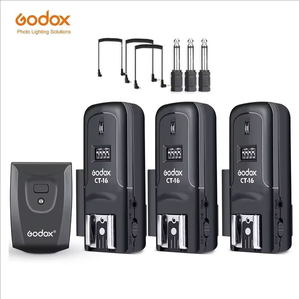 Godox CT-16 Wireless Radio Studio Speedlite Flash Trigger Transmitter + Receiver