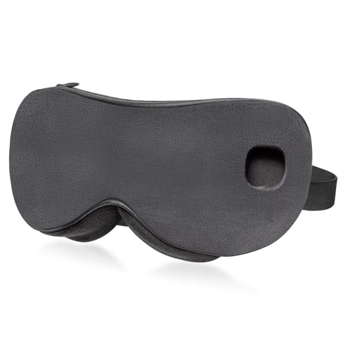 Heated Eye Mask Replaceable Cover, 100% Cotton Washable Cover Soft Light Gray