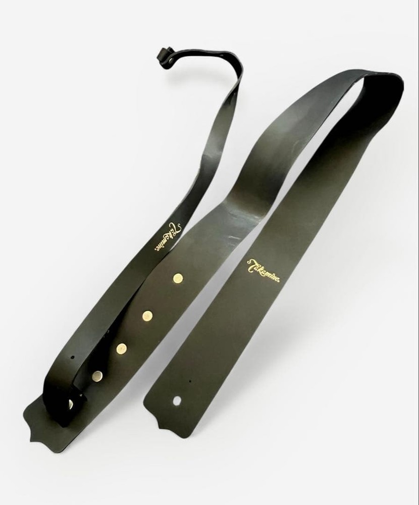 Takamine black Leather Guitar Strap Adjustable Comfortable Made Stylish E315