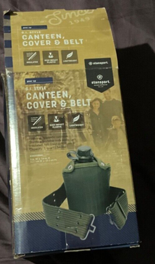 G.I. Style Canteen, Cover & Belt
