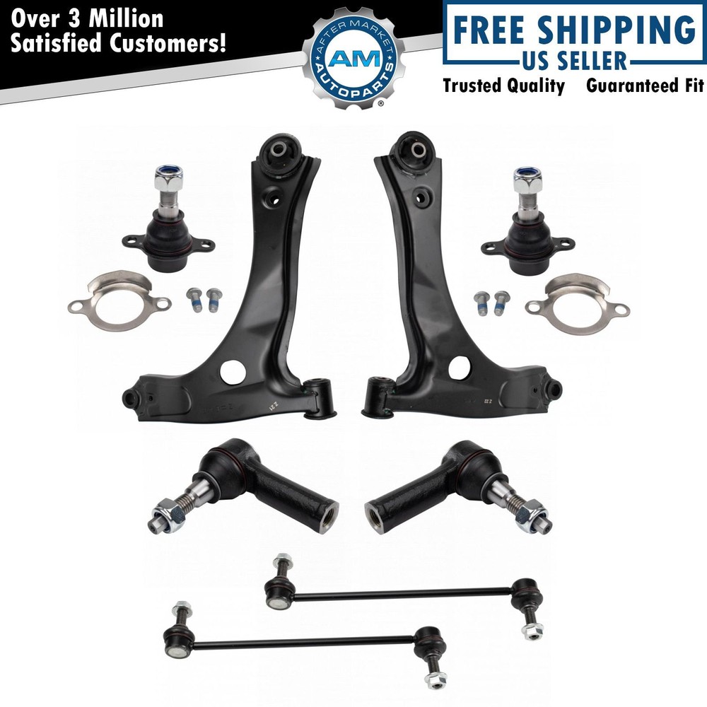 Front Lower Control Arms Outer Tie Rods Links Kit Fits 2015-2019 Ford Transit