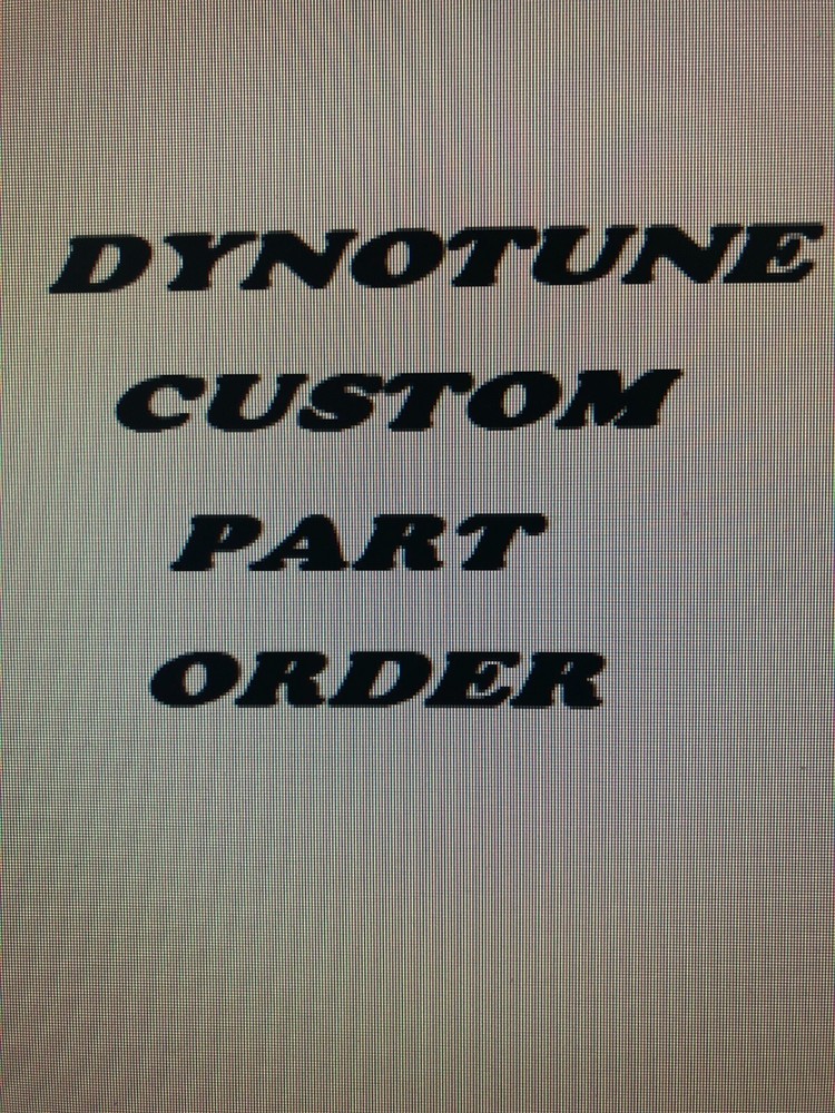 DynoTune Custom Part Order Item
