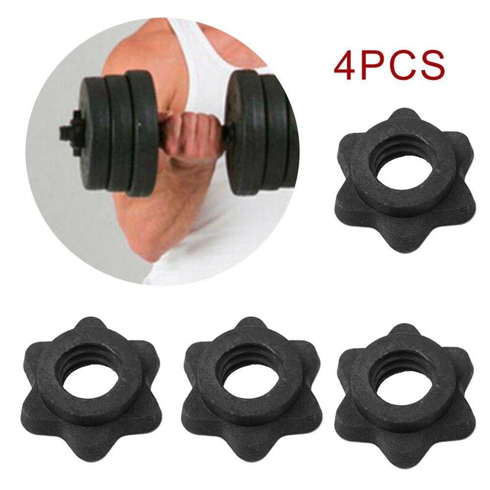 Barbell Spinlock Collars Clips Collars Dumbbell Nut Spin Useful Duable