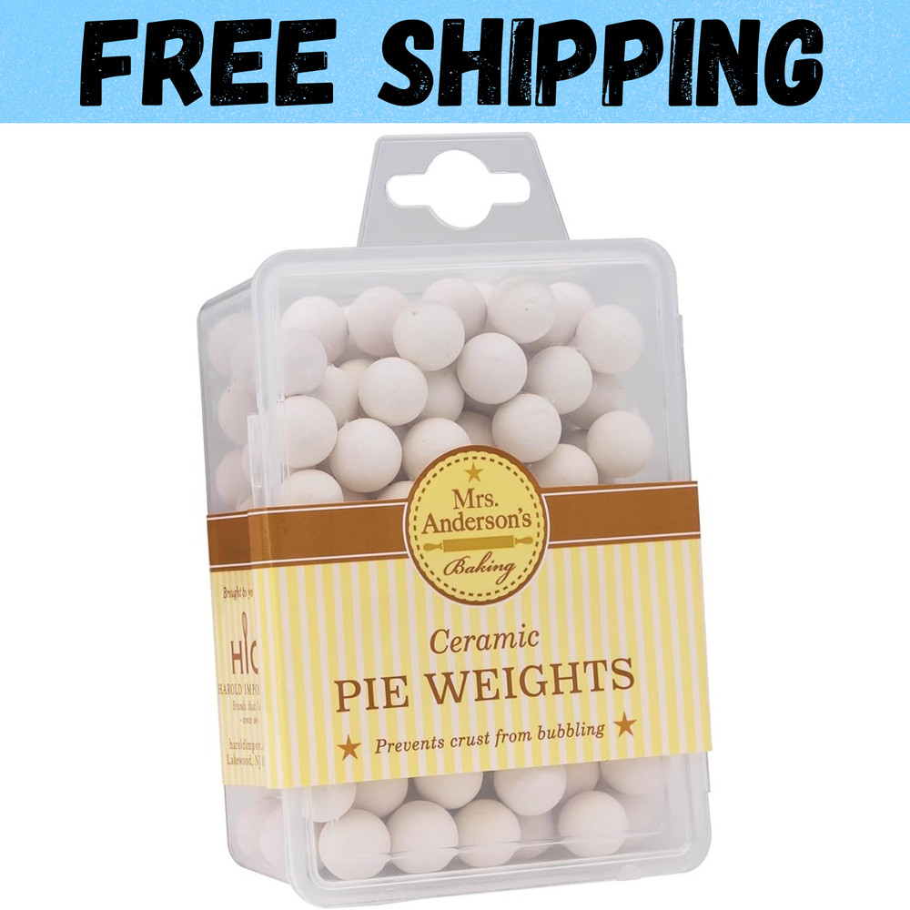Mrs. Anderson's Baking Ceramic Pie Crust Weights, Natural Ceramic Stoneware
