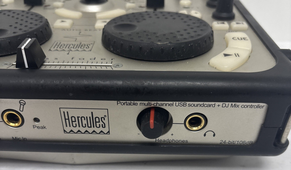 Hercules DJ Console Portable DJ Mix Controller & Multichannel Audio 4780287
