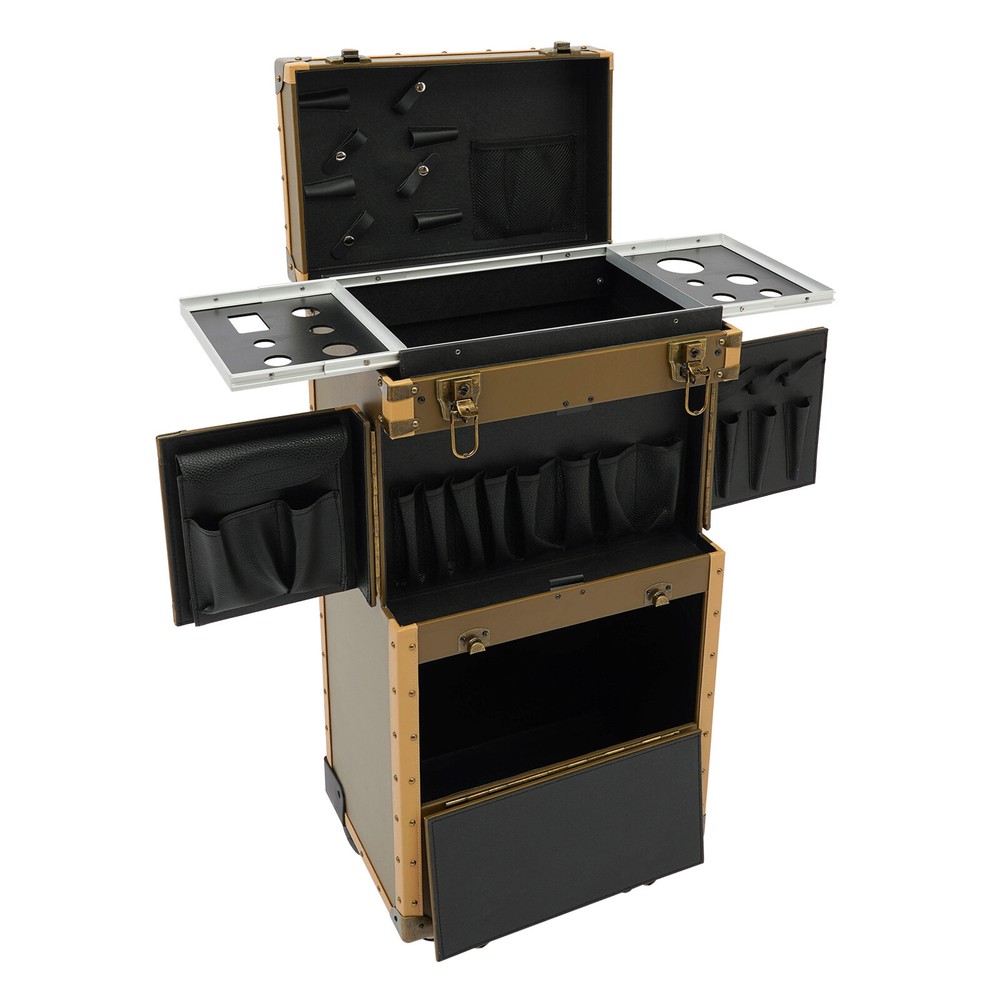 Professional Rolling Makeup Train Case Makeup Storage Organizer Cosmetic Trolley