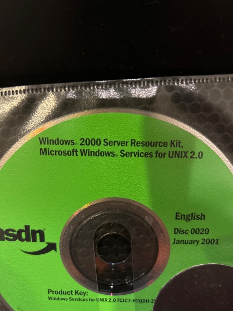 BRAND NEW MSDN Microsoft Windows 2000 Server Resource Kit, Services for UNIX2