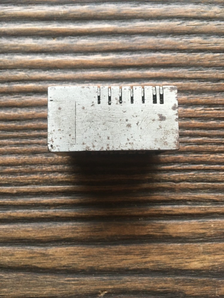 German Letterpress Numbering Machine 6 Digit Roman Forward