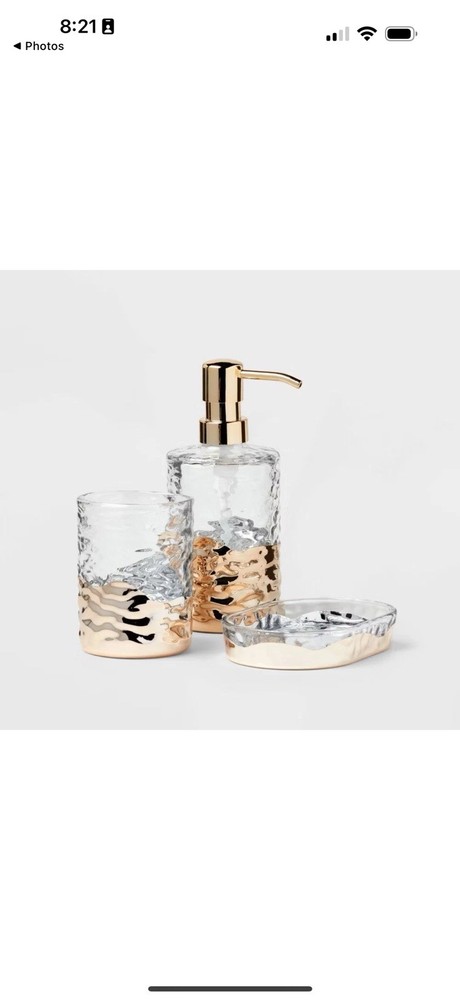 3pc Luxe Coordinate Bath Bundle Set - Threshold Brand New