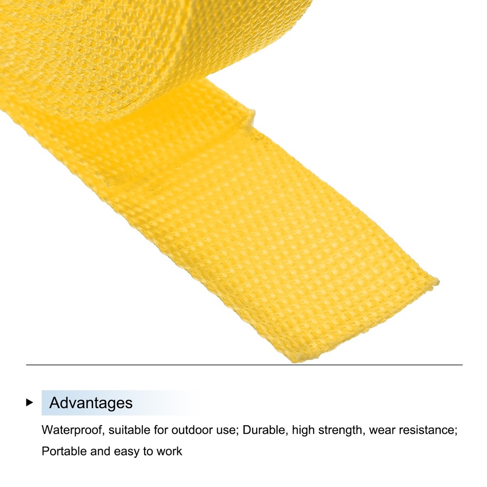 Lightweight Polypropylene Webbing Strap 3.8cm 10 Yard Dark Yellow