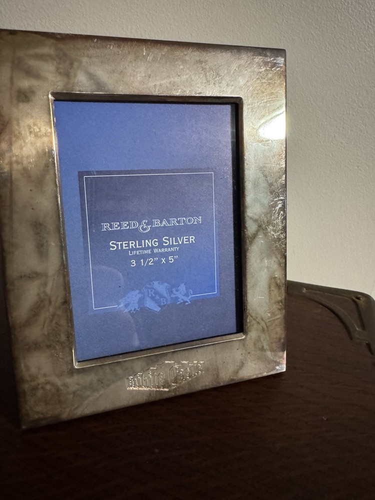 3.5”x5” Sterling Silver Picture Frame! White Castle logo