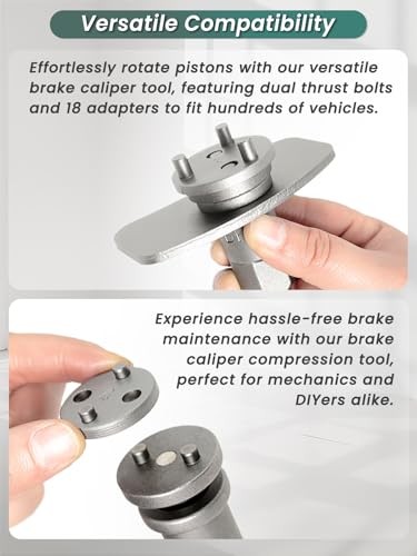 Brake Caliper Compression Tool 36 Piece Disc Brake Caliper Tool Kit for Pad