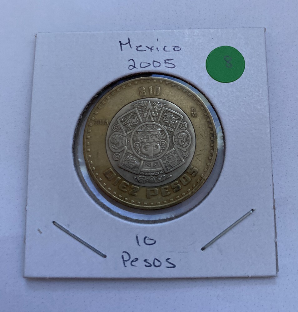 2005 Mexico 10 Pesos Coin B9