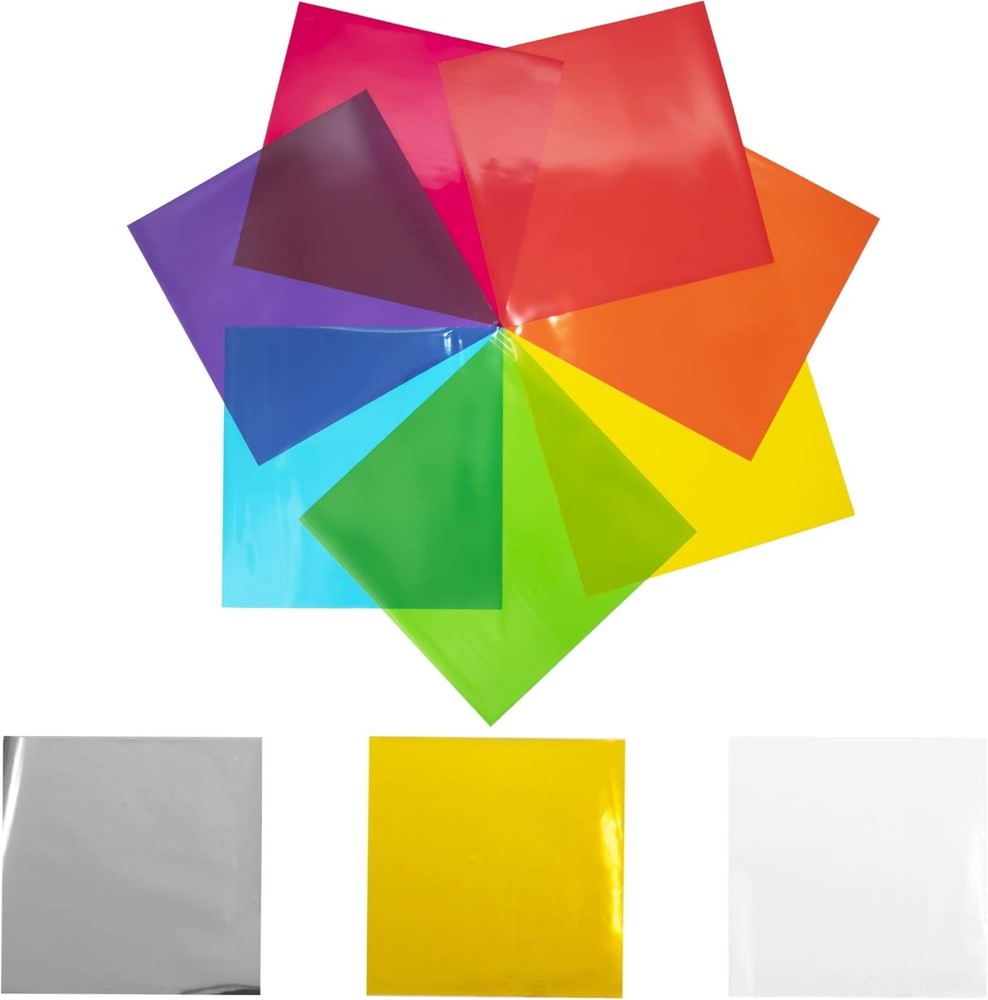 210 Cellophane Sheets in - Colored Cellophane Paper -