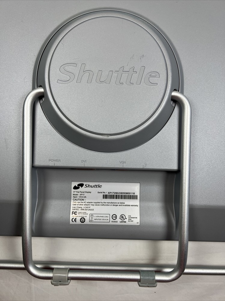Shuttle XP-17 Front Panel Display With Stand, Carry Case, and Cables - Tested