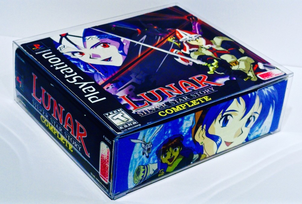 1 Box Protector For LUNAR 1 SILVER STAR STORY Complete Playstation Display Case