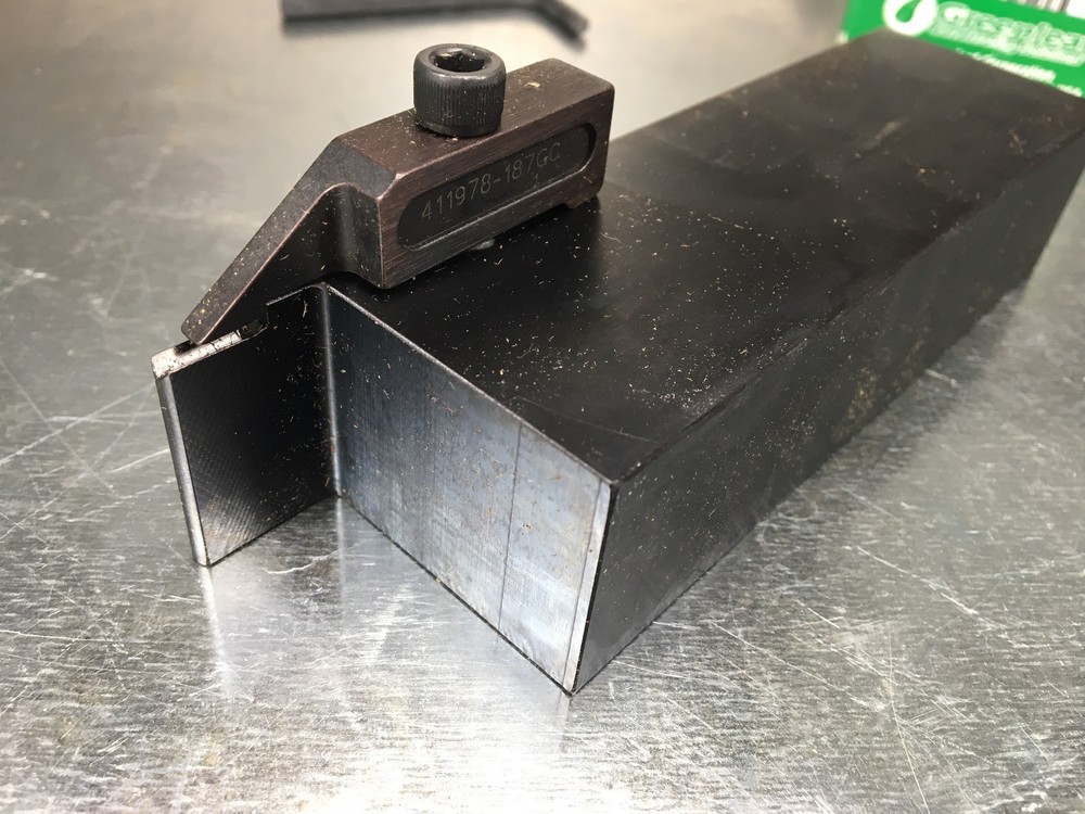 Greenleaf 411263-187VGS Indexable Tool Holder, Grooving, .187"