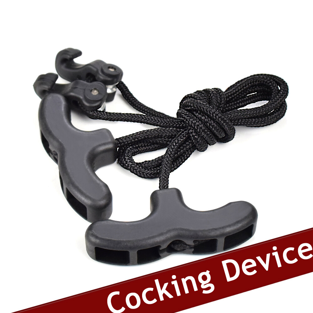 Crossbow Rope Cocking Device Crossbows Cock String Aid Cocker Double Handle Tool
