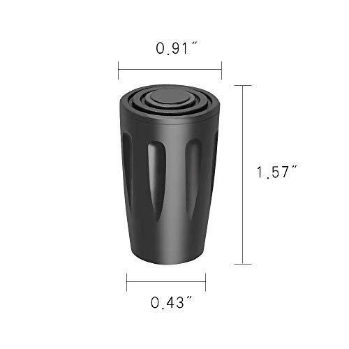 BornFeel Trekking Pole Replacement Tips 16 Pack Hiking Pole Rubber Tips Walking