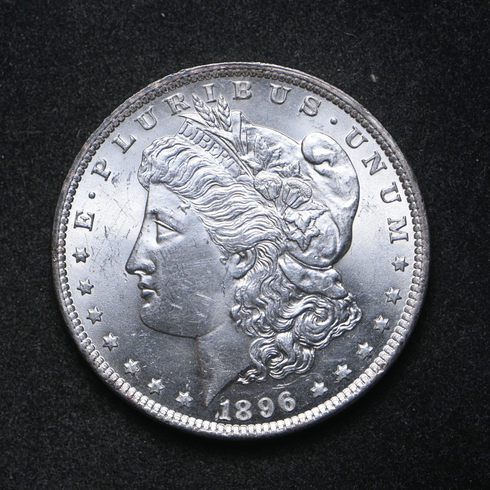 1896 Morgan Silver Dollar BU+ (cn16319)