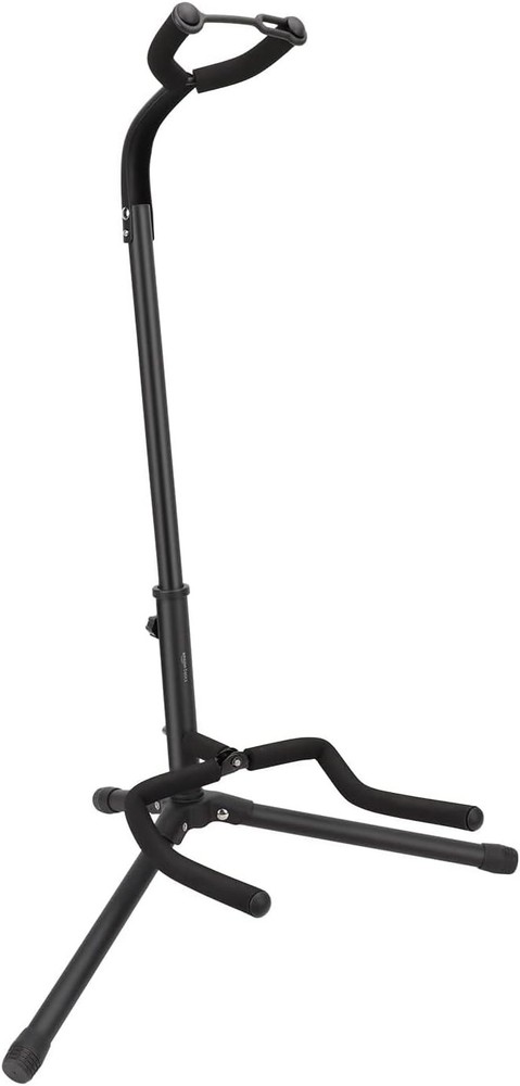 Amazon Basics Height Adjustable Portable Foldable Guitar (Pack of 1), Black