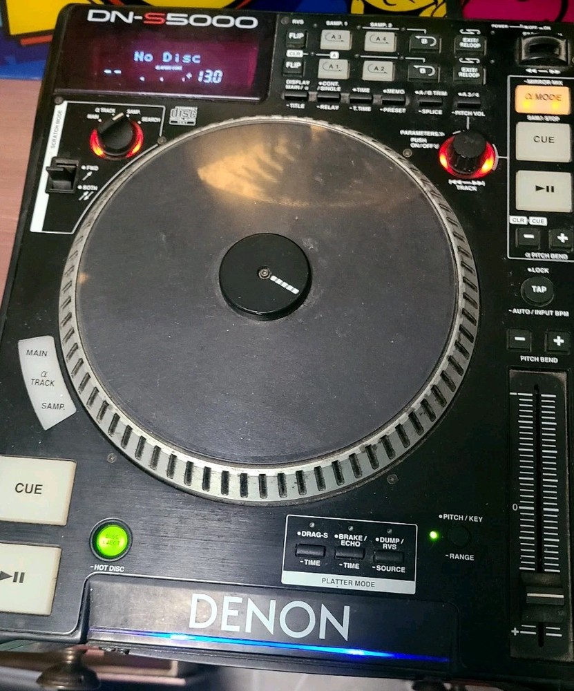 FOR PARTS DISC PROBLEMS Denon DN-S5000 Digital CD Turntable DJ music compact