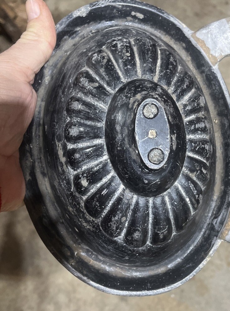 Vintage Cast Iron Urn Oval Planter