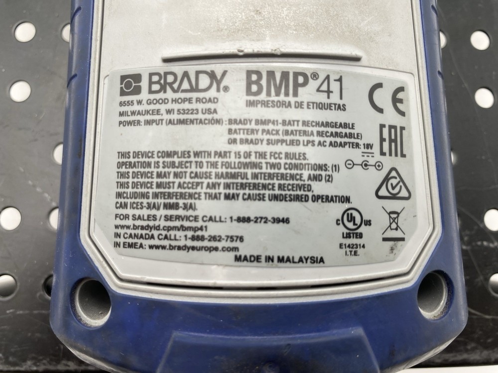 Brady BMP41 Handheld Industrial Label Printer
