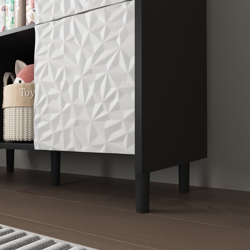 Sideboard Buffet Kitchen Storage Cabinet Console Table with 2 Doors,2 Drawers US