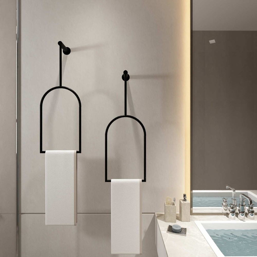Wall Mounted Towel Ring Holder Towel Rack for Bathroom and Kitchen