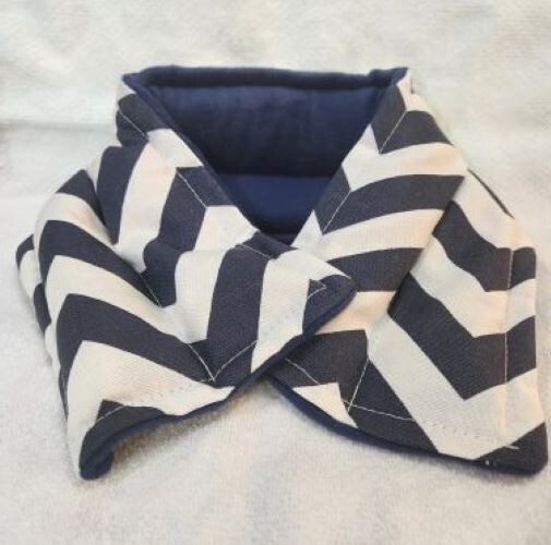 Neck Wrap - Navy & White