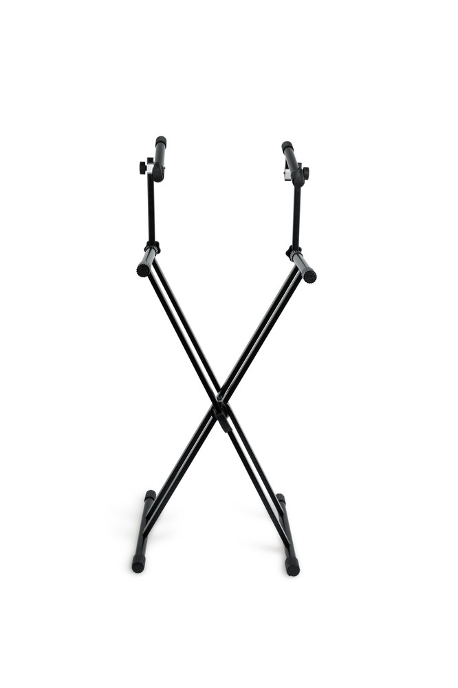 Gator Frameworks Deluxe Two Tier X-Style Keyboard Stand with Adjustable Heigh...