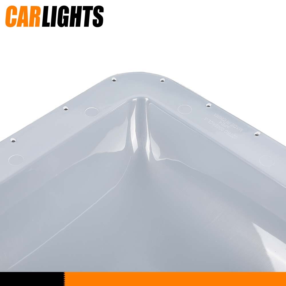 RV Skylight Cover Exterior 17.8"X 25.8"X 4.5" Camper Skylight White Plastic New