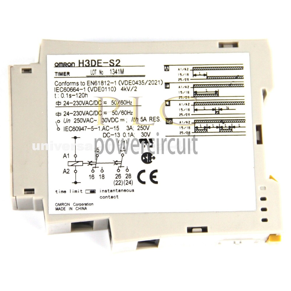 New In Box OMRON H3DE-S2 Time Relay Timer 1Pcs.