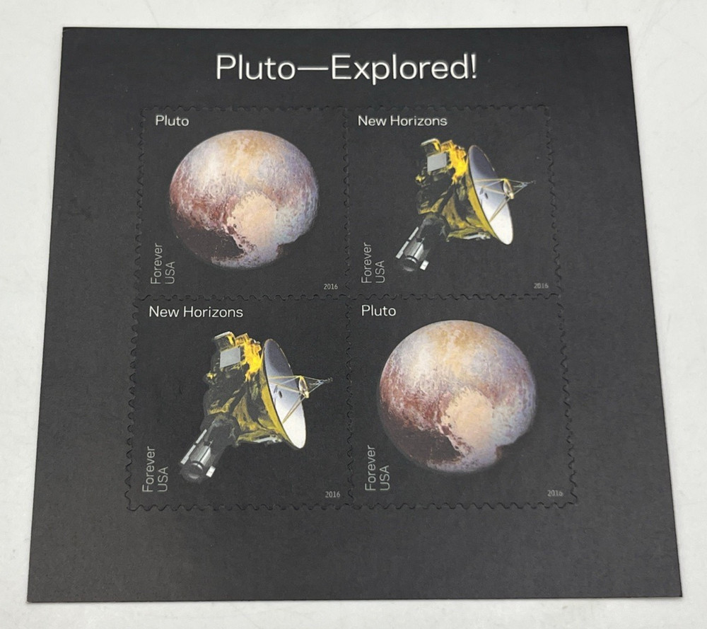 Mint NH US Scott #5077-5078 Forever Pluto Explored Souvenir Sheet