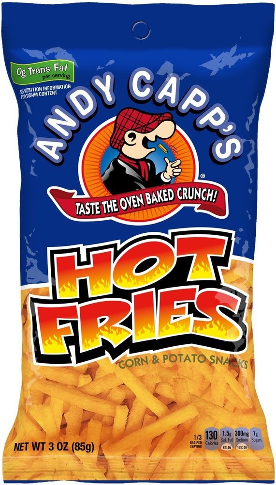 Andy Capp's Hot Fries, 3 Oz, 7 Pack